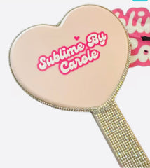 Baby pink Heart Mirror