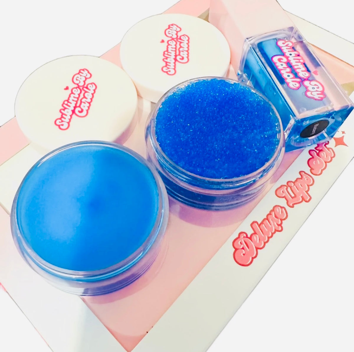 DELUXE LIPS SET-Blueberry Scent