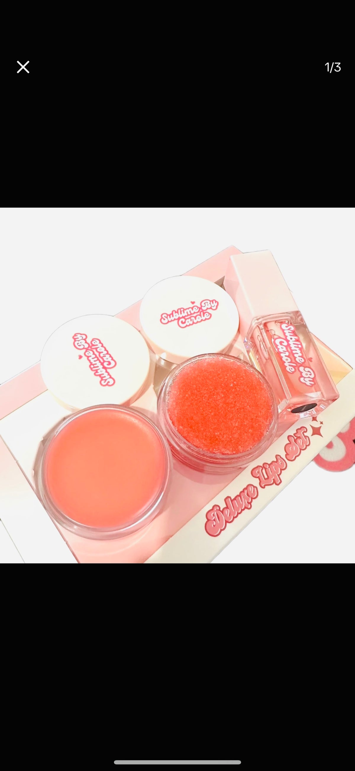 DELUXE LIPS SET-Strawberry Scent