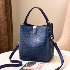 PATRICIA BLUE BUCKET HANDBAG