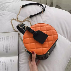 PAULA Orange & Black Elegant Bag