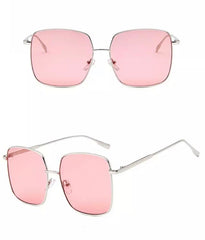 Pink Oversized Trendy Sunglasses