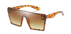 Leopard Brown Oversized Sunglasses