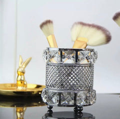 Elegant crystal Round Make Up Brush Holder