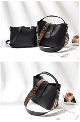 ARIELLE BLACK 2PCS HANDBAG SET