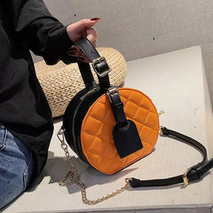 PAULA Orange & Black Elegant Bag