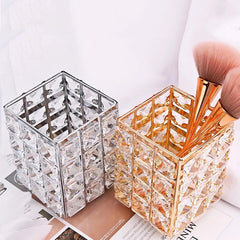 Elegant crystal Square Make Up Brush Holder