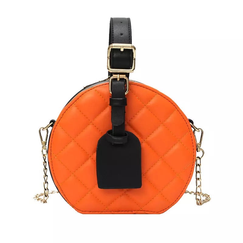 PAULA Orange & Black Elegant Bag