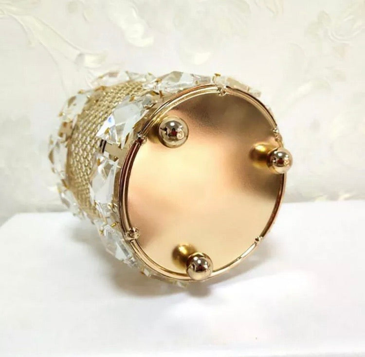 Elegant crystal Round Make Up Brush Holder