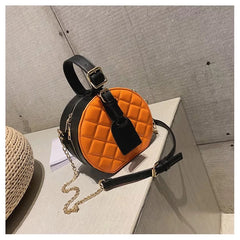 PAULA Orange & Black Elegant Bag