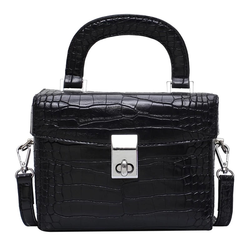 CLAIRE Black Buckle Square Bag (NEW)